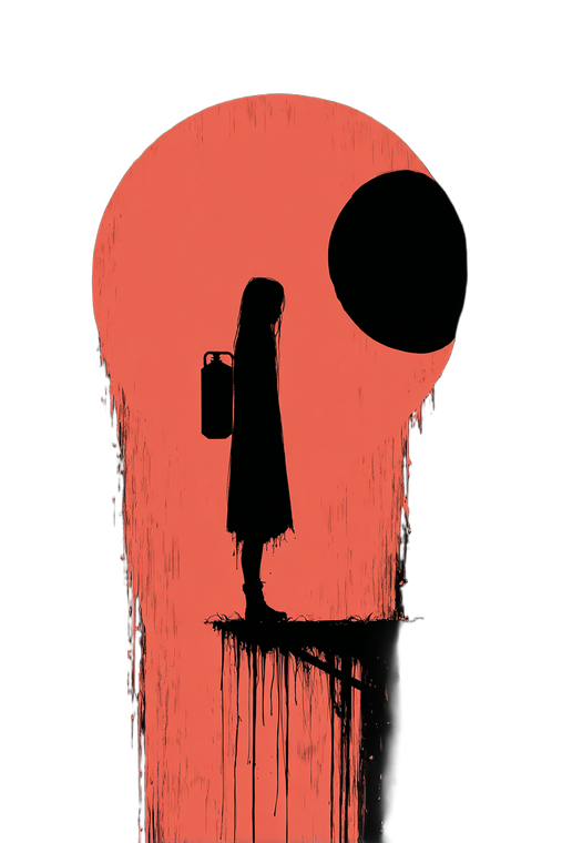 Goth Girl Silhouette Vinyl Car Decal Sticker – Waterproof & UV-Resistant 4.4