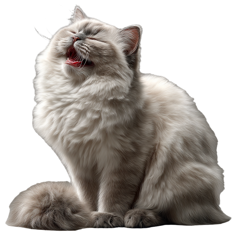 Ragdoll Cat Portrait V8 Vinyl Car Decal Sticker – Waterproof & UV-Resistant 3.4133333333333336"