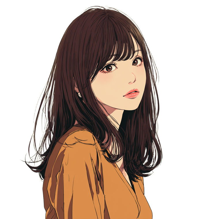 Anime Girl V169 Vinyl Car Decal Sticker – Waterproof & UV-Resistant 6.826666666666667"