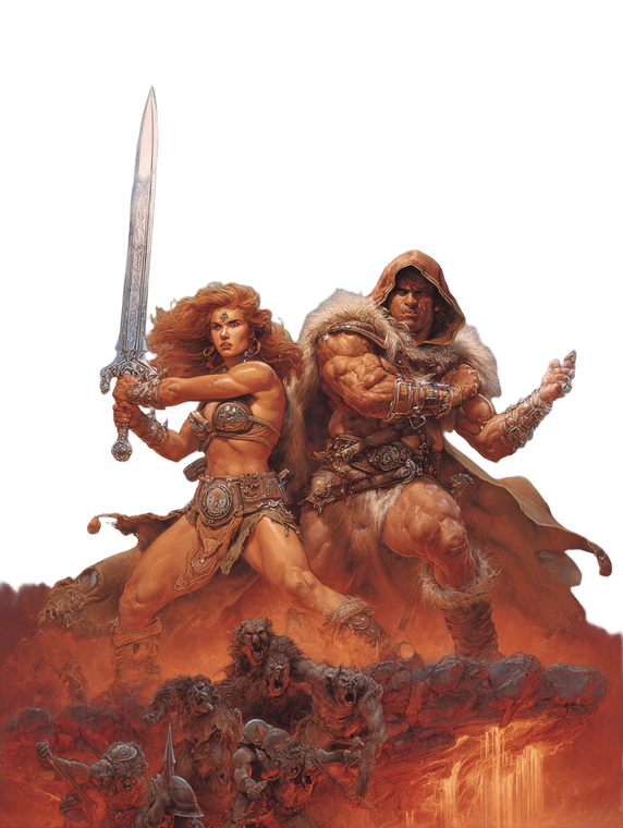 Fiery Barbarian Mage Vinyl Car Decal Sticker – Waterproof & UV-Resistant 8.213333333333333"