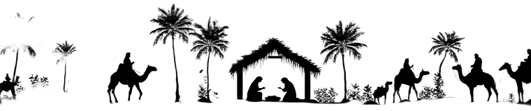 Nativity Silhouette Vinyl Car Decal Sticker – Waterproof & UV-Resistant 1.6533333333333333"