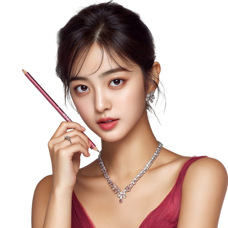 Korean Actress Posing Vinyl Car Decal Sticker – Waterproof & UV-Resistant 3.4133333333333336"