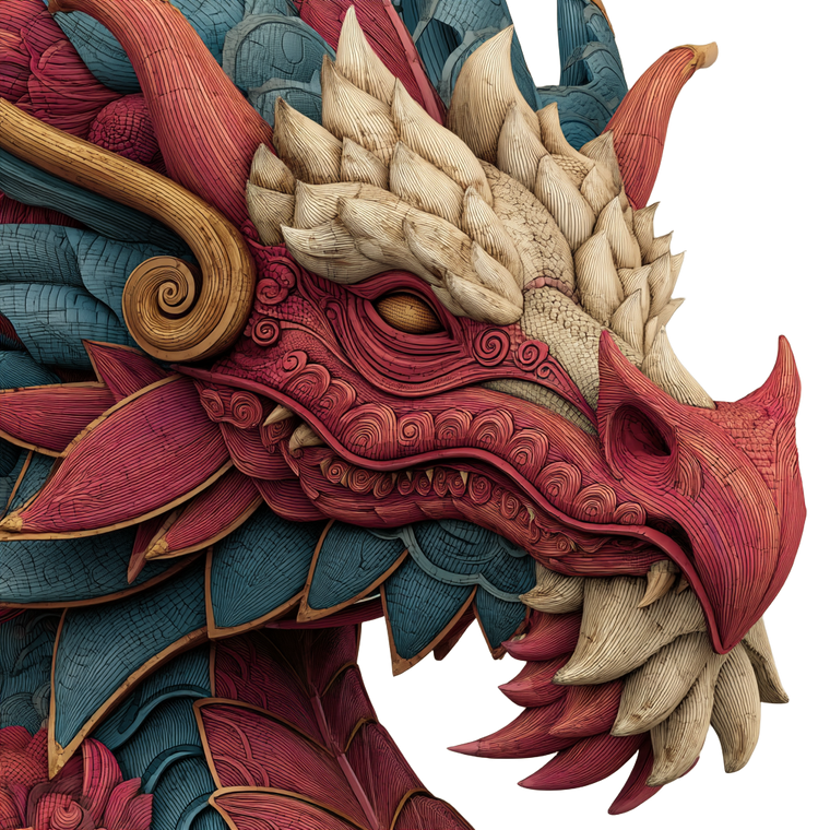 Detailed Dragons Vinyl Car Decal Sticker – Waterproof & UV-Resistant 3.4133333333333336"