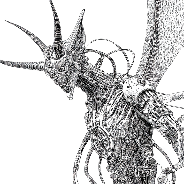 Cyber Demon V2 Vinyl Car Decal Sticker – Waterproof & UV-Resistant 6.826666666666667"