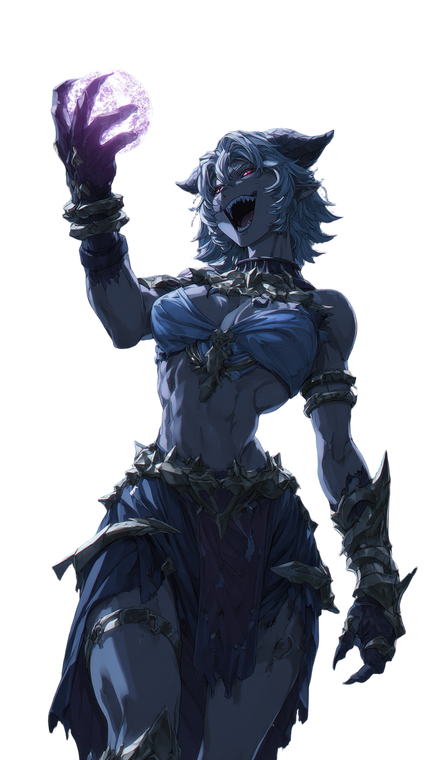 Anime Beast Woman Vinyl Car Decal Sticker – Waterproof & UV-Resistant 9.706666666666667"