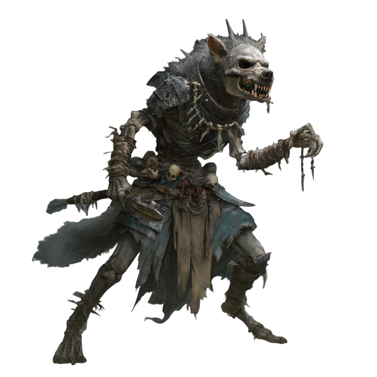 Undead Gnoll Vinyl Car Decal Sticker – Waterproof & UV-Resistant 3.4133333333333336"