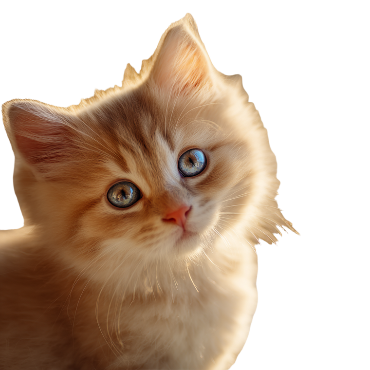 Fluffy Kitten Video Vinyl Car Decal Sticker – Waterproof & UV-Resistant 6.826666666666667"