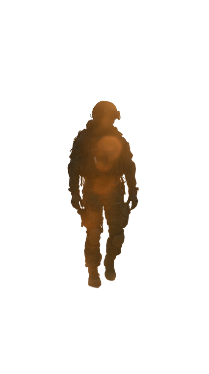 Desert Soldier Silhouette Vinyl Car Decal Sticker – Waterproof & UV-Resistant 4.8533333333333335"