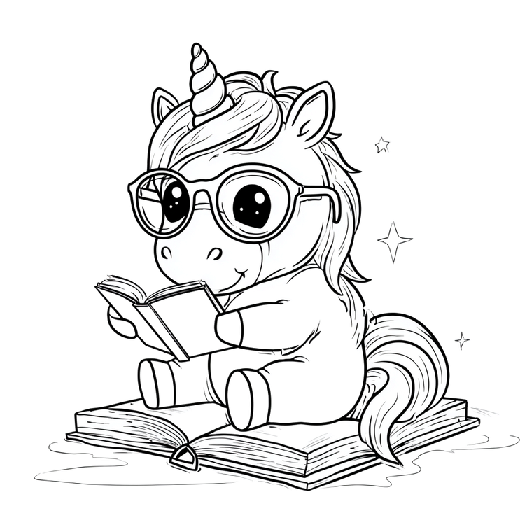 Nerdy Unicorn Boy Vinyl Car Decal Sticker – Waterproof & UV-Resistant 3.4133333333333336"