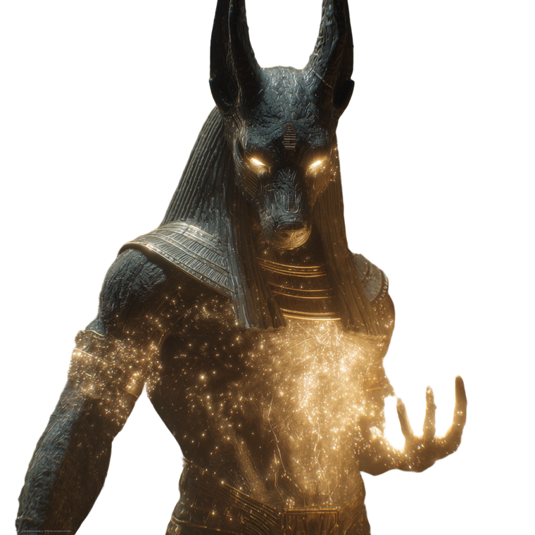 Angry Anubis V3 Vinyl Car Decal Sticker – Waterproof & UV-Resistant 3.4133333333333336"