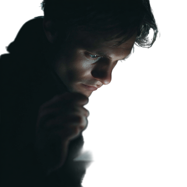 Man With Flashlight V3 Vinyl Car Decal Sticker – Waterproof & UV-Resistant 6.826666666666667"