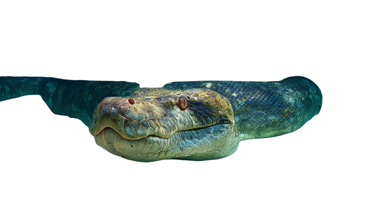 Underwater Python Vinyl Car Decal Sticker – Waterproof & UV-Resistant 2.72"