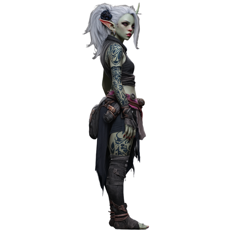 Thick Goblin Female Vinyl Car Decal Sticker – Waterproof & UV-Resistant 3.4133333333333336"