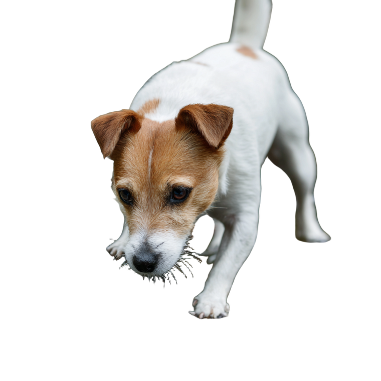 Jack Russel Pawing Vinyl Car Decal Sticker – Waterproof & UV-Resistant 3.4133333333333336"