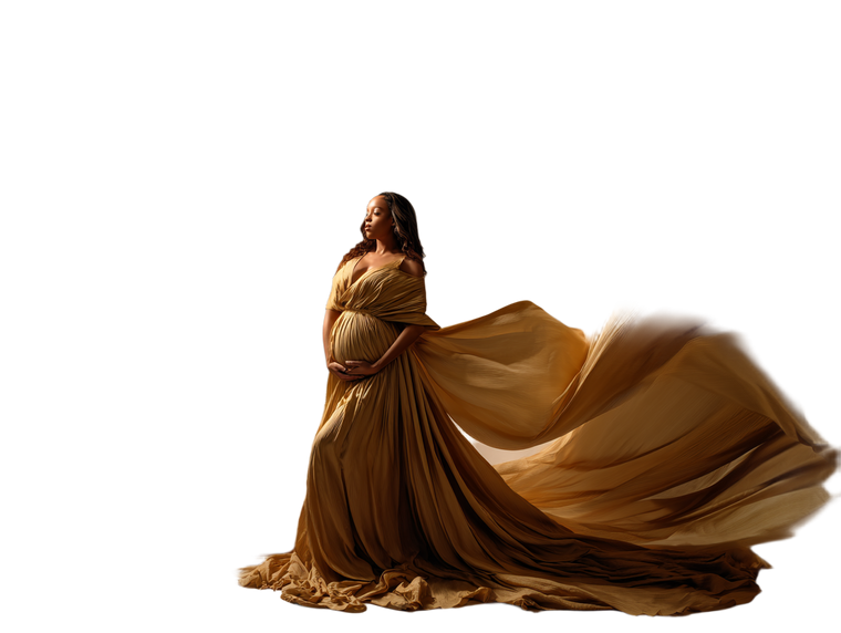 Golden Maternity Elegance Vinyl Car Decal Sticker – Waterproof & UV-Resistant 6.1866666666666665"