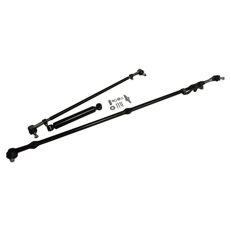 Fits 1991-1995 Jeep Wrangler YJ Crown Automotive Steering Linkage Assembly SK4 With All 4 Tie Rods/Adjusters/Steering Stabilizer/Installation Hardware