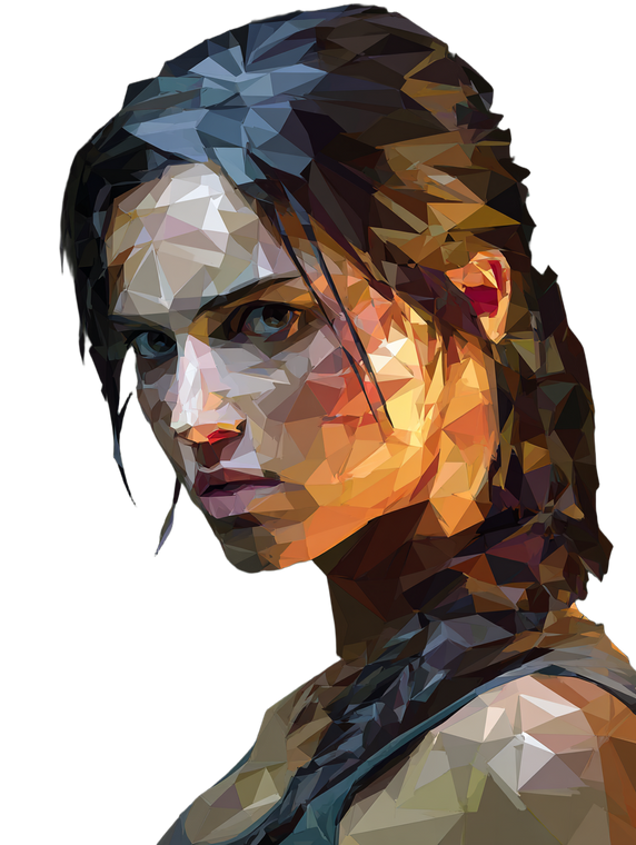 Lara Croft Render Vinyl Car Decal Sticker – Waterproof & UV-Resistant 4.1066666666666665"