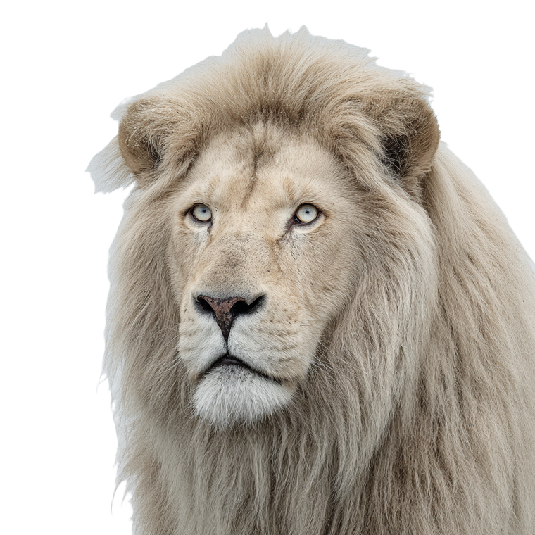 Lion Portrait V25 Vinyl Car Decal Sticker – Waterproof & UV-Resistant 6.826666666666667"