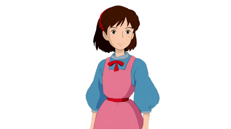 Ghibli Girl V6 Vinyl Car Decal Sticker – Waterproof & UV-Resistant 2.72"