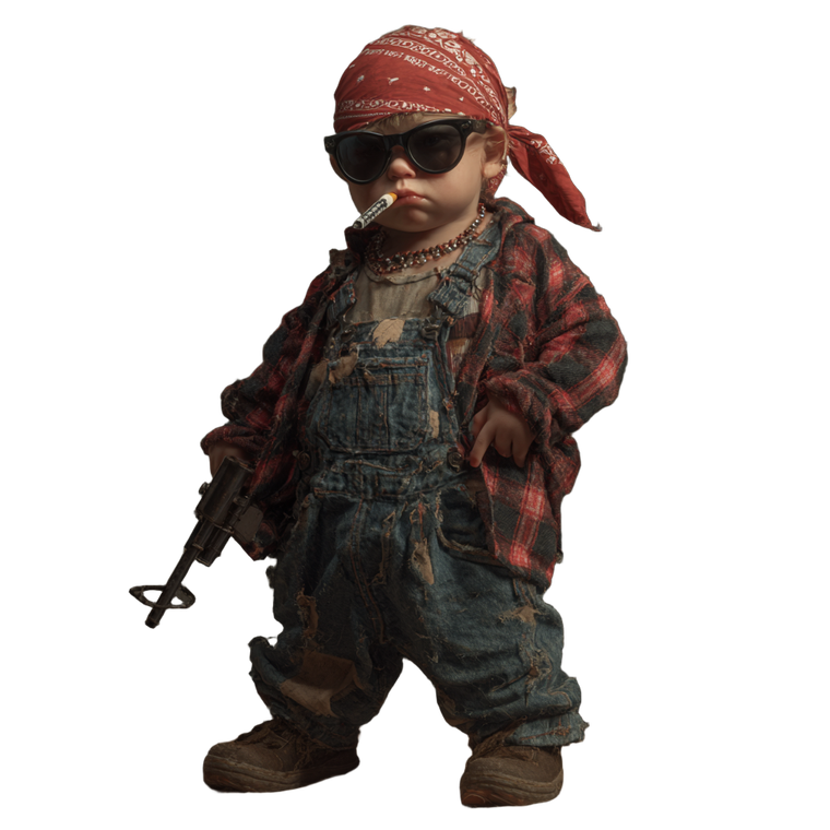 Redneck Baby Vinyl Car Decal Sticker – Waterproof & UV-Resistant 3.4133333333333336"