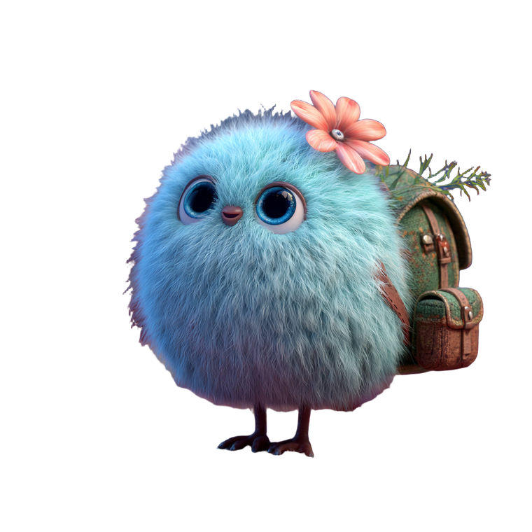 Whimsical Fluffy Creature Vinyl Car Decal Sticker – Waterproof & UV-Resistant 3.4133333333333336"