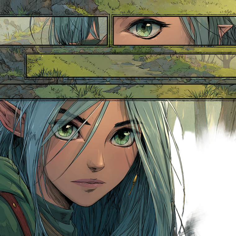 Slender Elf Comic Vinyl Car Decal Sticker – Waterproof & UV-Resistant 3.4133333333333336"