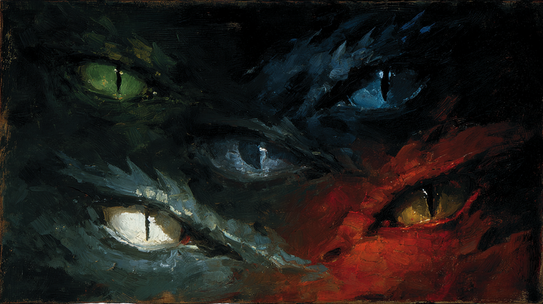 Dragon Eyes Swirl Vinyl Car Decal Sticker – Waterproof & UV-Resistant 5.4