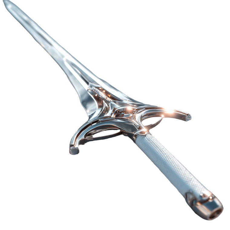 Futuristic Shiny Sword Vinyl Car Decal Sticker – Waterproof & UV-Resistant 6.826666666666667"