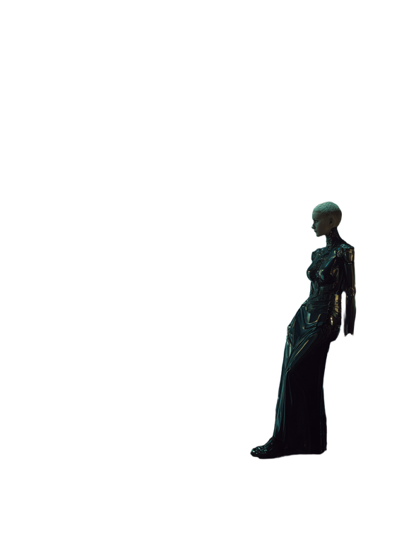 Cyborg In Dystopia Vinyl Car Decal Sticker – Waterproof & UV-Resistant 8.213333333333333"