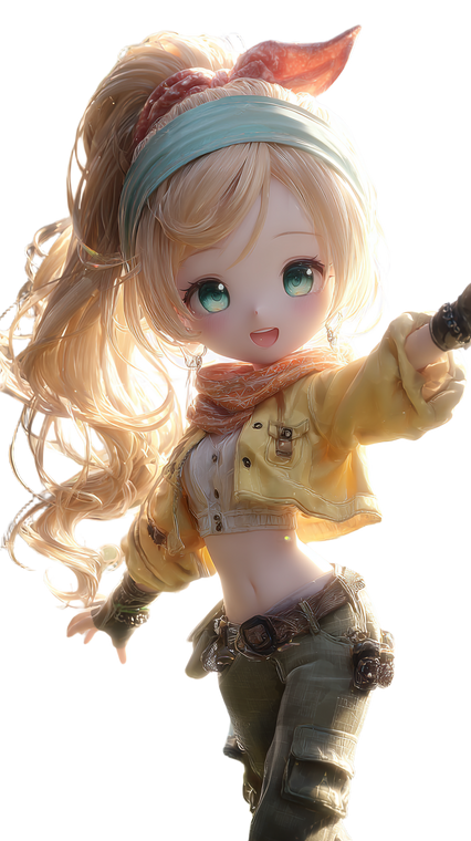 Cheerful Anime Girl V24 Vinyl Car Decal Sticker – Waterproof & UV-Resistant 4.8533333333333335"