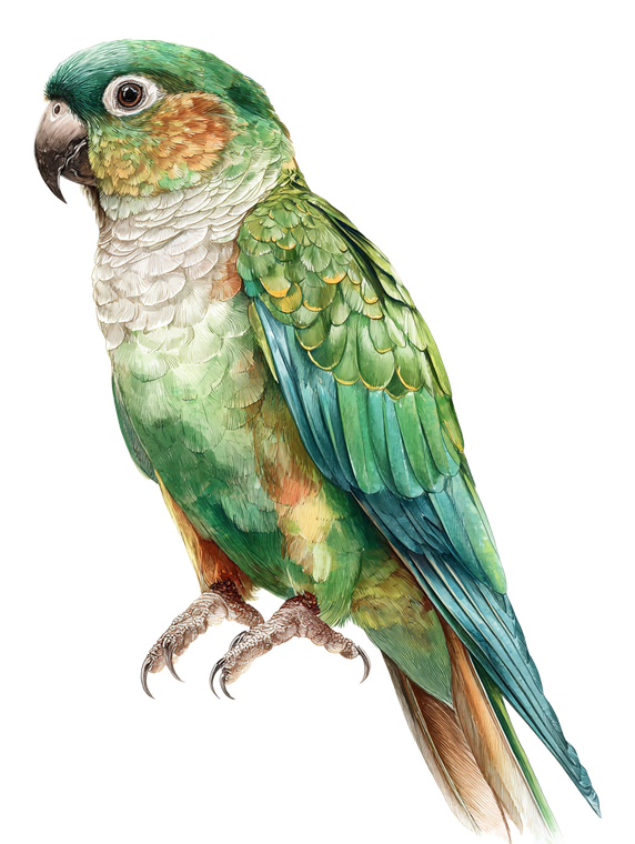 Aratinga Parrot Vinyl Car Decal Sticker – Waterproof & UV-Resistant 4.1066666666666665"