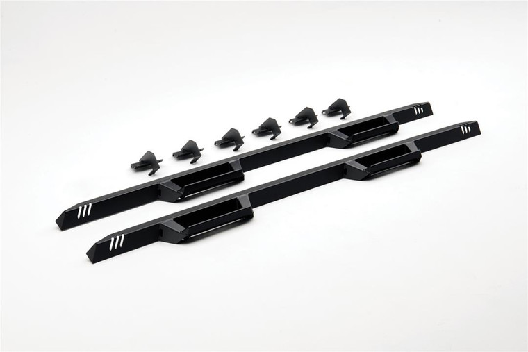 2021-2024 Ford Bronco Nerf Bar | Epyx | Drop Down Steps | Angular Style | Textured Black | Rocker Panel Mount