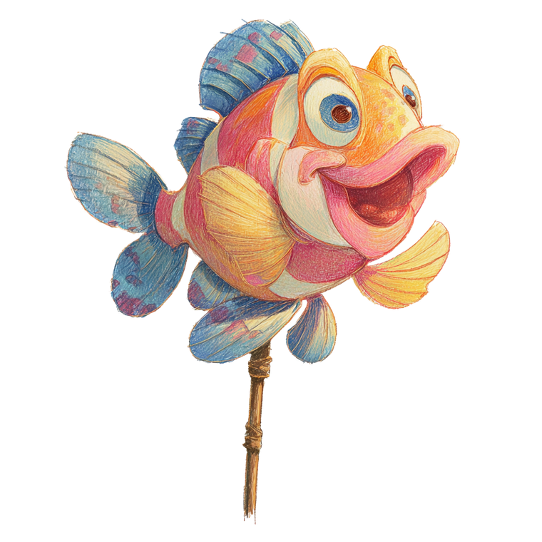 Happy Perch Fish Vinyl Car Decal Sticker – Waterproof & UV-Resistant 3.4133333333333336"