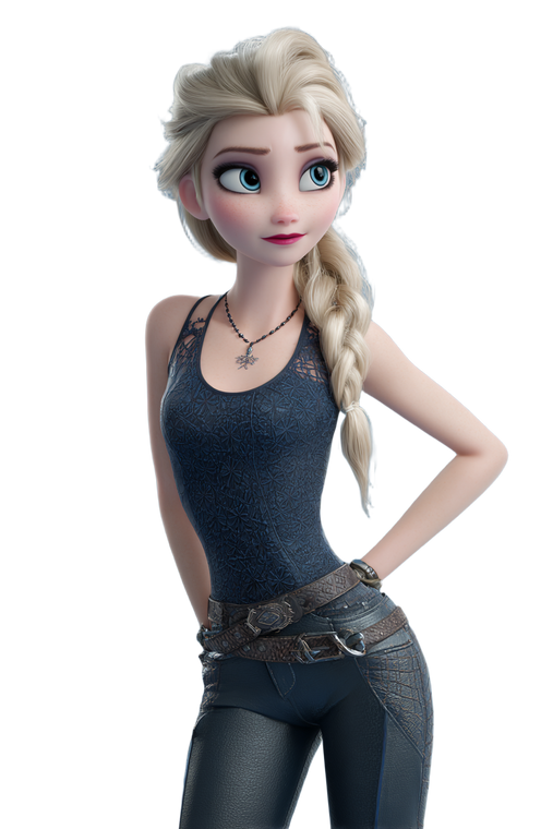 Elsa In Outfit Vinyl Car Decal Sticker – Waterproof & UV-Resistant 4.4