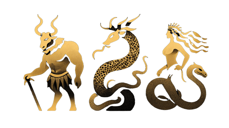 Mythical Beasts Silhouette Vinyl Car Decal Sticker – Waterproof & UV-Resistant 5.4