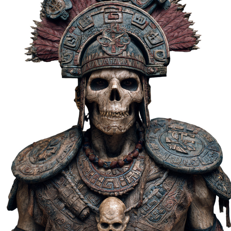 Tribal Undead Warrior Vinyl Car Decal Sticker – Waterproof & UV-Resistant 3.4133333333333336"