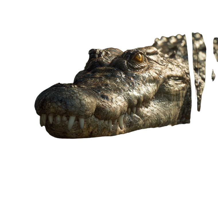Crocodile Ambush V3 Vinyl Car Decal Sticker – Waterproof & UV-Resistant 3.4133333333333336"