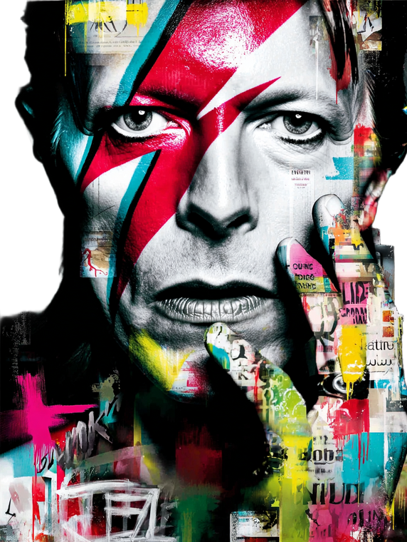 David Bowie Fashion Vinyl Car Decal Sticker – Waterproof & UV-Resistant 8.213333333333333"