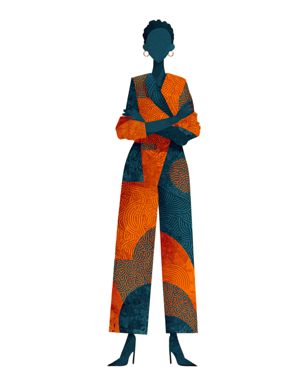 Bold Jumpsuit Woman Vinyl Car Decal Sticker – Waterproof & UV-Resistant 4.0"