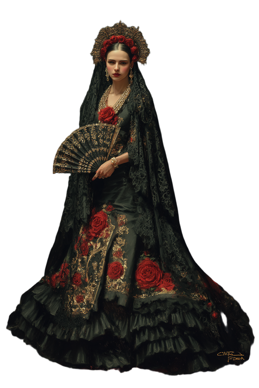 Dramatic Flamenco Woman Vinyl Car Decal Sticker – Waterproof & UV-Resistant 4.4