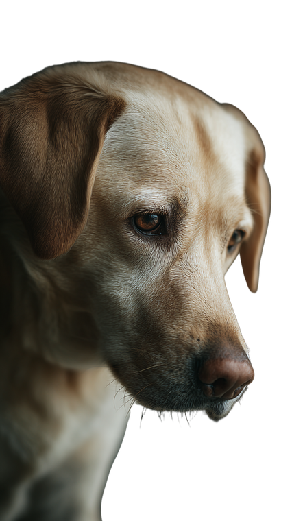 Sad Labrador V2 Vinyl Car Decal Sticker – Waterproof & UV-Resistant 9.706666666666667"