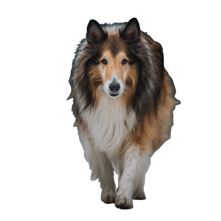 Confident Collie Walking Vinyl Car Decal Sticker – Waterproof & UV-Resistant 6.826666666666667"