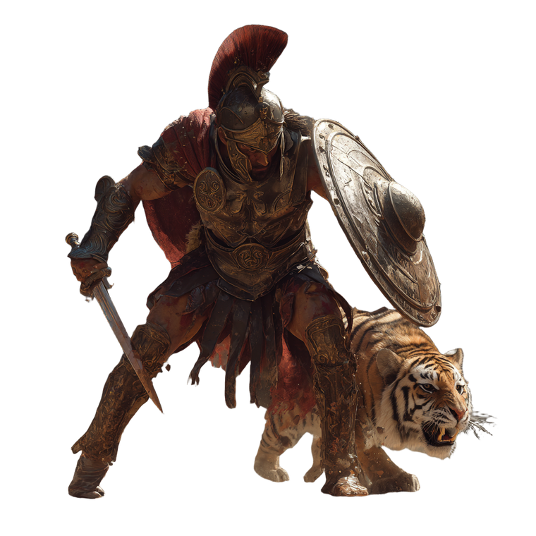 Spartan Warrior Tiger Vinyl Car Decal Sticker – Waterproof & UV-Resistant 3.4133333333333336"