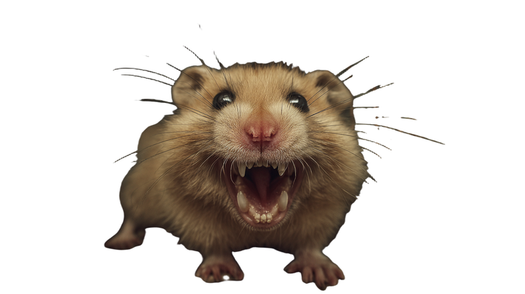 Nightmare Hamster Vinyl Car Decal Sticker – Waterproof & UV-Resistant 2.72"