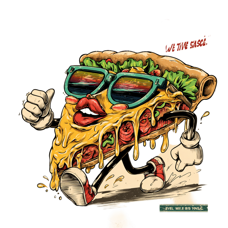 Taco Pie Character Vinyl Car Decal Sticker – Waterproof & UV-Resistant 3.4133333333333336"