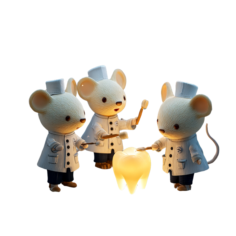 Mouse Dentists Clinic Vinyl Car Decal Sticker – Waterproof & UV-Resistant 3.4133333333333336"