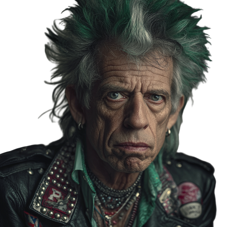 Punk Rock Jagger Vinyl Car Decal Sticker – Waterproof & UV-Resistant 3.4133333333333336"