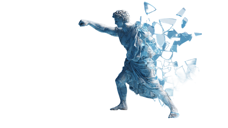 Walking Thinker Statue Vinyl Car Decal Sticker – Waterproof & UV-Resistant 5.4