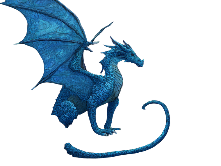 Blue Dragon Night Vinyl Car Decal Sticker – Waterproof & UV-Resistant 3.0933333333333333"