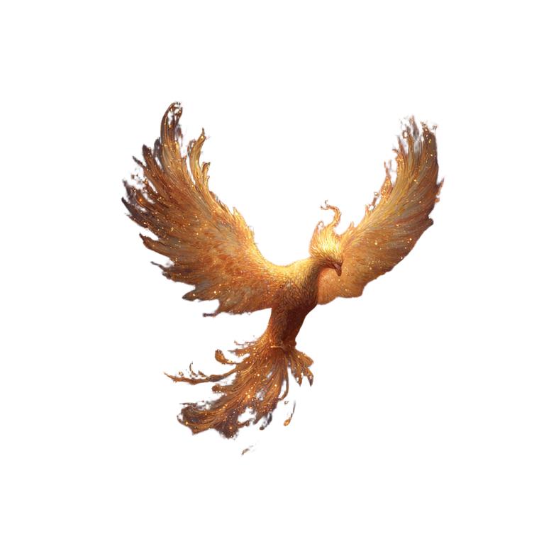Golden Phoenix Soaring V3 Vinyl Car Decal Sticker – Waterproof & UV-Resistant 3.4133333333333336"